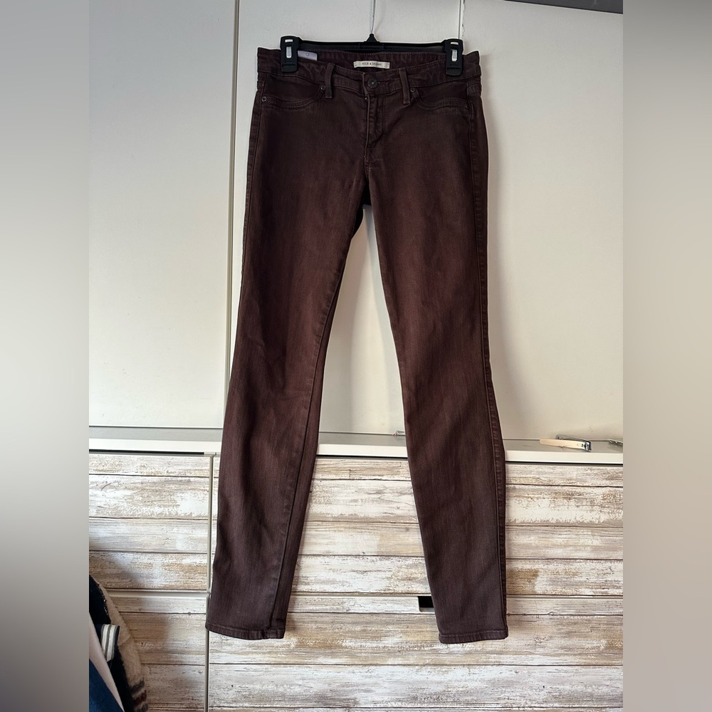🤎 Rich & Skinny Brown Skinny Jeans Women’s Size 28 Stretch